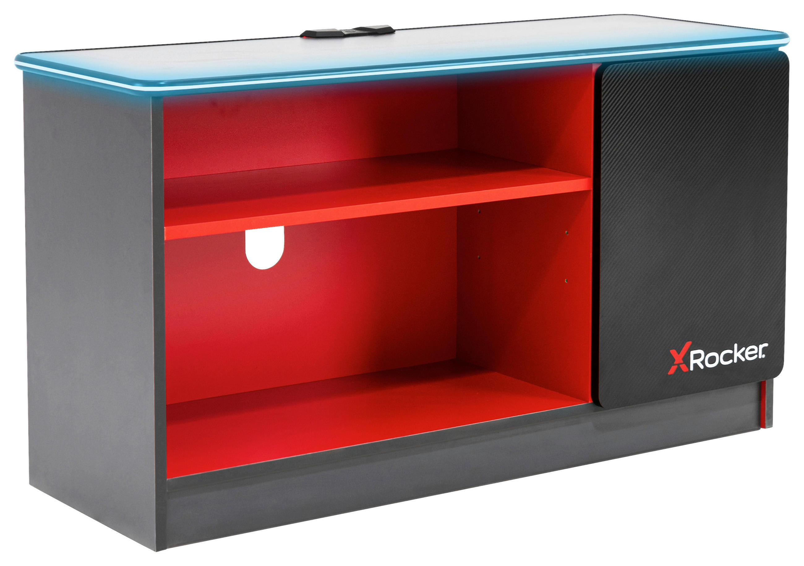 TV-ELEMENT 101,3/55,1/36,3 cm  - Rot/Schwarz, MODERN, Holzwerkstoff (101,3/55,1/36,3cm) - X Rocker