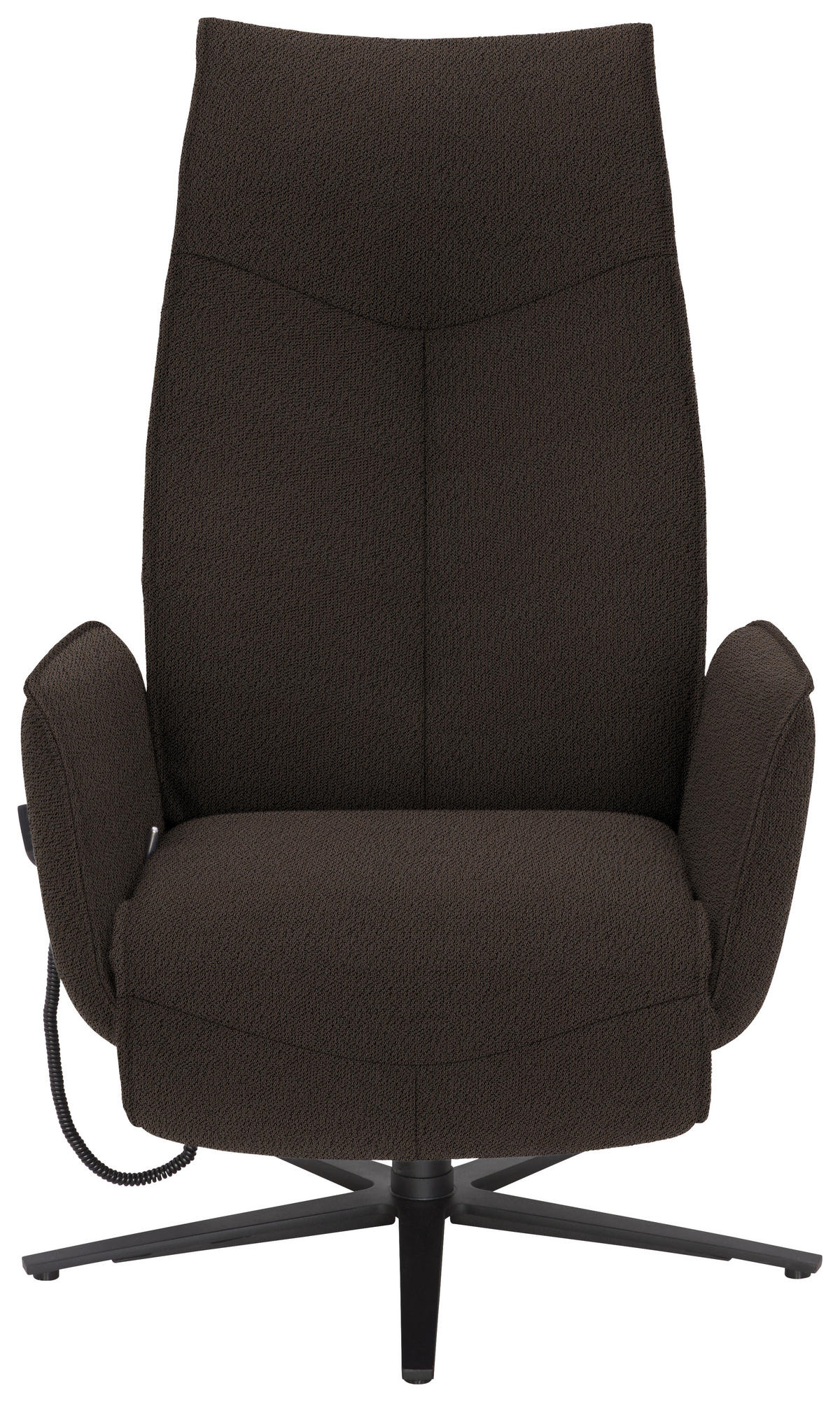 RELAXSESSEL in Textil Dunkelbraun  - Anthrazit/Dunkelbraun, Design, Textil/Metall (71/114/84cm) - Johann Jakob