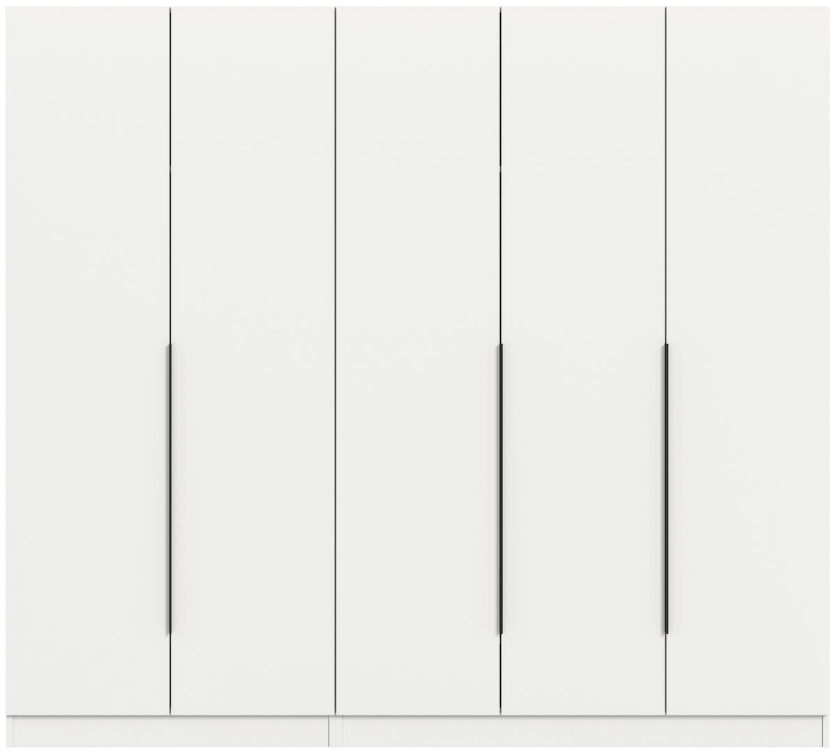 DREHTÜRENSCHRANK  in Weiß  - Schwarz/Weiß, MODERN, Holzwerkstoff (200/181/52cm) - MID.YOU