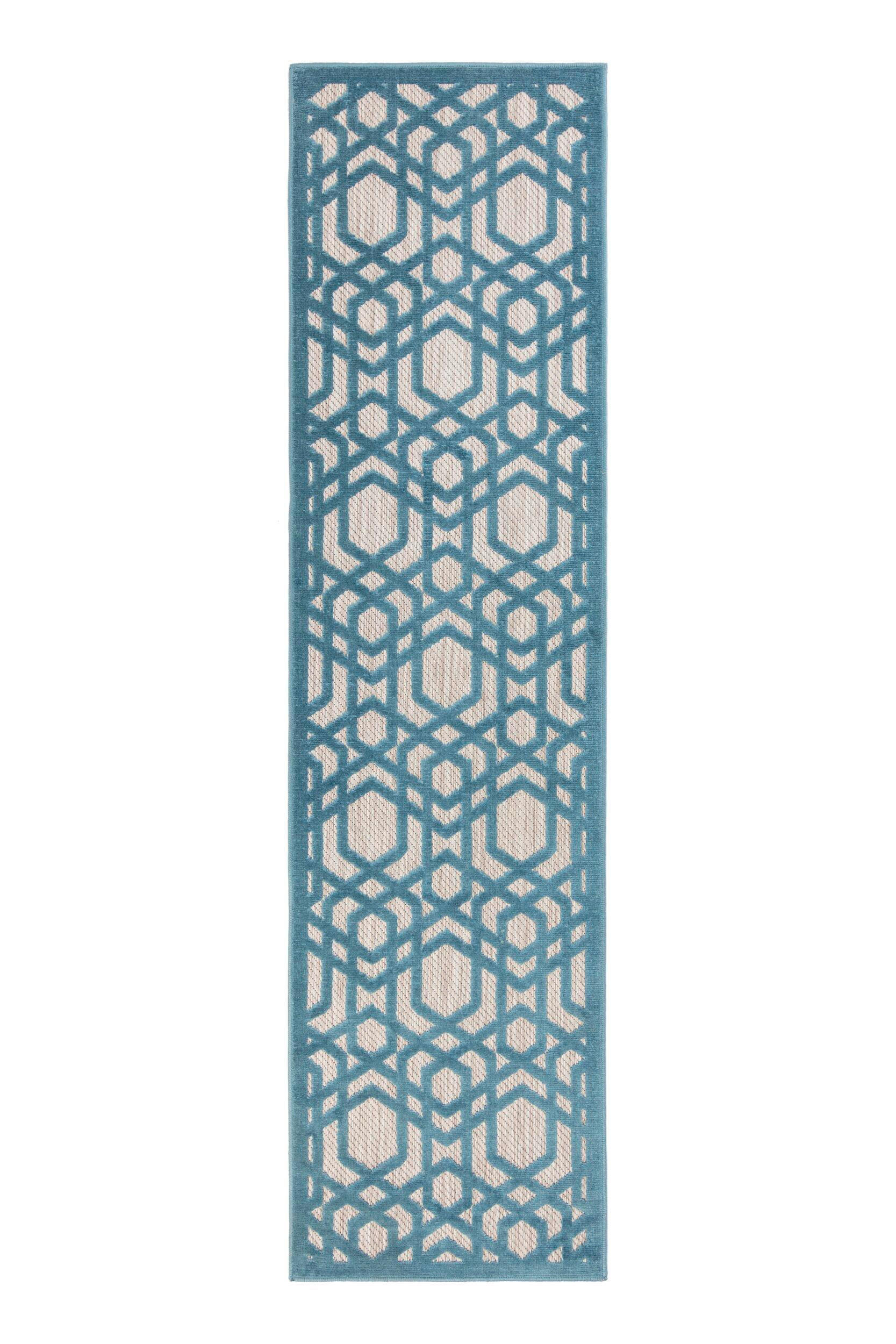 VENKOVNÍ KOBEREC, 66/230 cm, modrá - modrá - textil