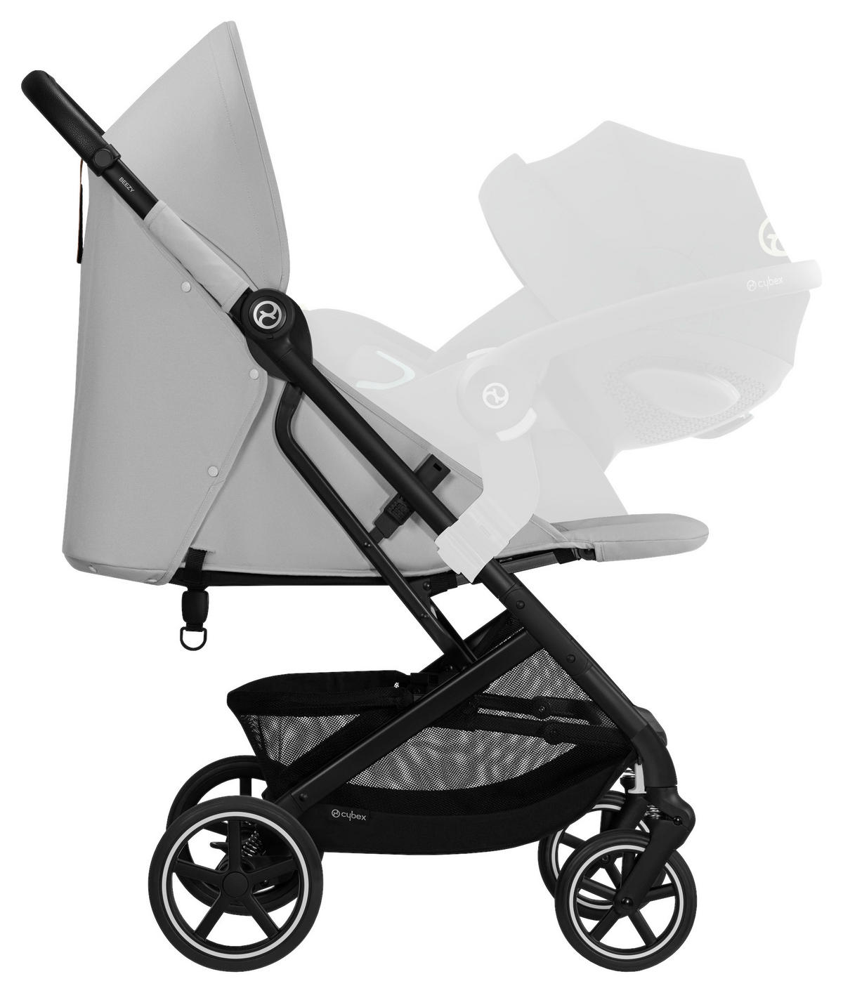 SULKY Beezy  - ljusgrå/svart, Basics, metall/textil (29/65/10,1cm) - Cybex