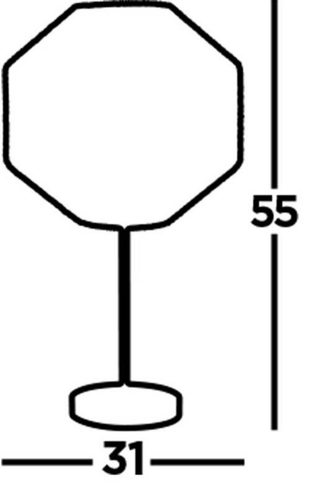 NAMIZNA SVETILKA  Wicker   31/31/55 cm          - črna, Basics, kovina/umetna masa (31/31/55cm)