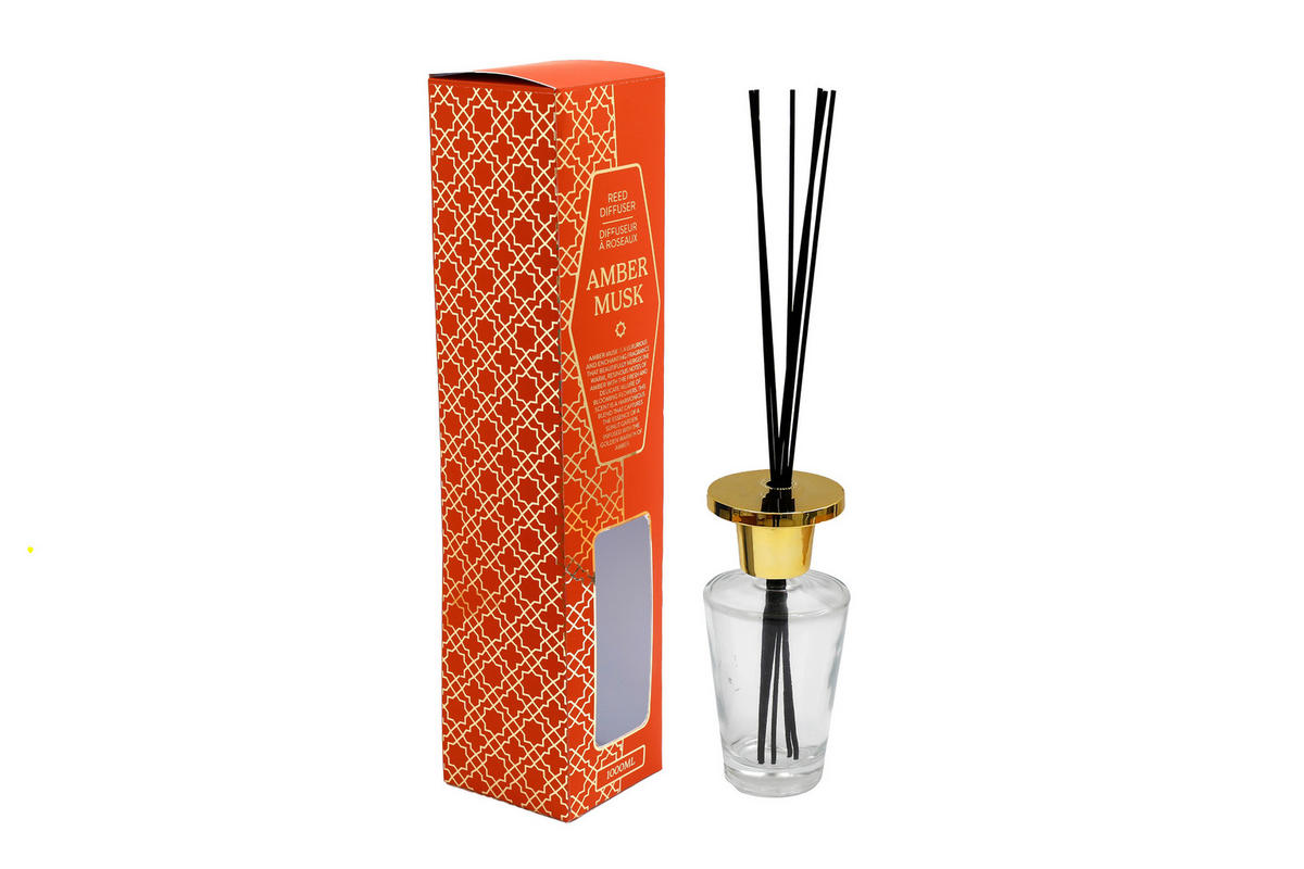 POKOJOVÁ VŮNĚ  - oranžová, Basics, sklo (12,5/55,7/12,5cm)