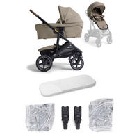KINDERWAGENSET  Vinca 2in1  Sandstone  - Sandfarben/Schwarz, Basics, Textil/Metall (65/109/97cm) - JOIE SIGNATURE