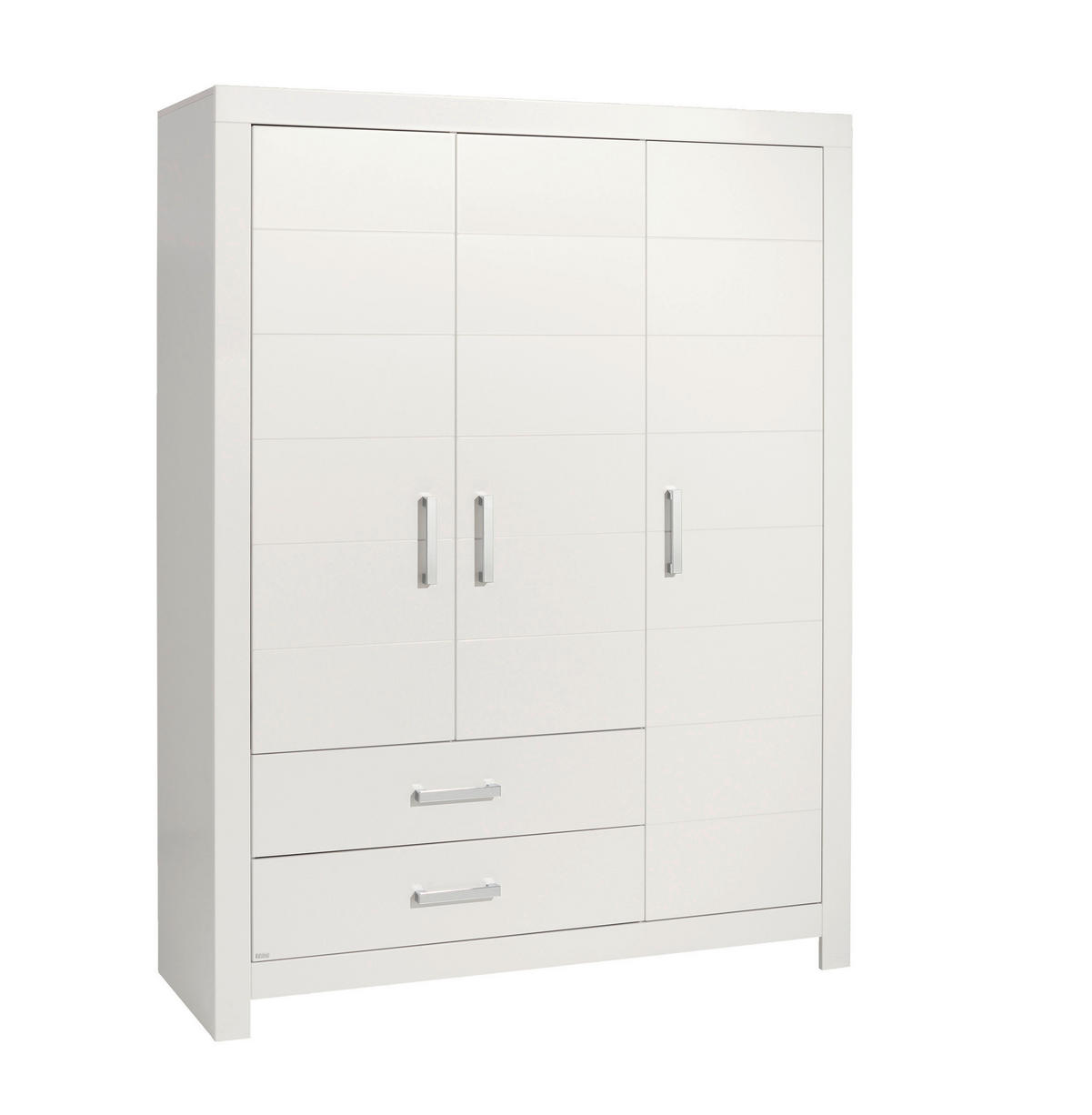 ORMAR ZA ODJEĆU  FIONA  - bijela/srebrne boje, Basics, drvni materijal/plastika (110,0/205,3/55,3cm) - Paidi