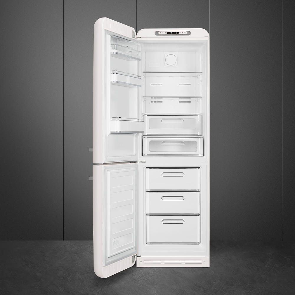 KÜHL-GEFRIER-KOMBINATION FAB32LWH5  - Weiß, Design, Metall (60/196,8/72,8cm) - SMEG