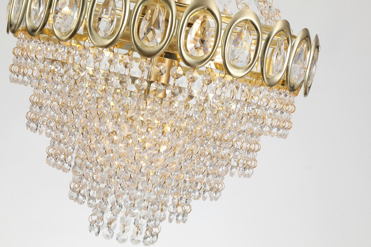 HÄNGELEUCHTE Louis Philippe  - Klar/Messingfarben, KONVENTIONELL, Glas/Metall (70/128/40cm)