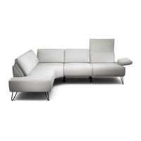 ECKSOFA in Chenille Hellgrau  193/248-263 cm  - Hellgrau/Schwarz, Design, Textil/Metall (193/248-263cm) - SENSOO