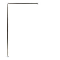 DUSCHVORHANGSTANGE 95 cm  - Grau, Basics, Metall (95cm) - MSV