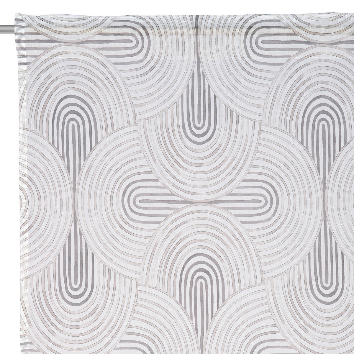 FERTIGVORHANG  halbtransparent   140/255 cm  - Grau, Design, Textil (140/255cm) - Novel