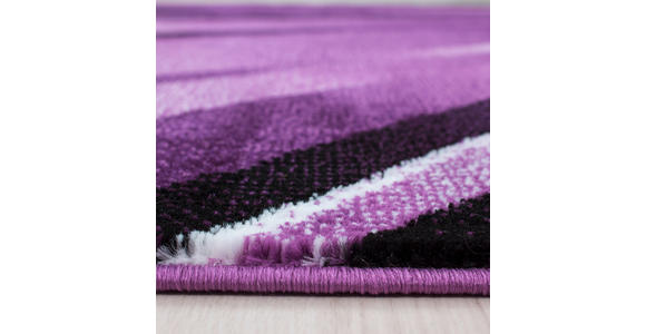 FLACHWEBETEPPICH 240/340 cm Parma Schwarz, Weiß, Violett  - Violett/Schwarz, Design, Textil (240/340cm) - Novel