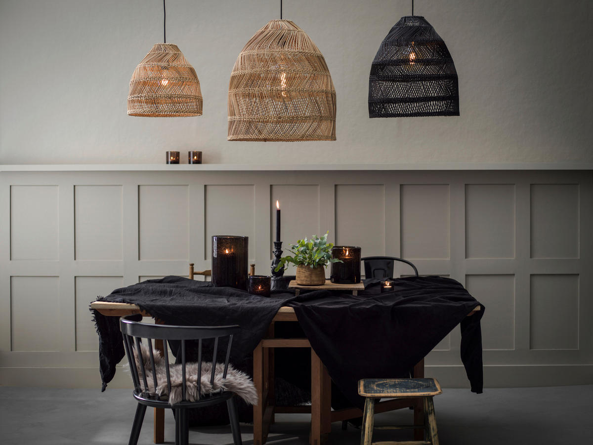 HÄNGELEUCHTE PR Home Maja 53/59,5/53 cm   - Naturfarben, Natur, Naturmaterialien (53/59,5/53cm)