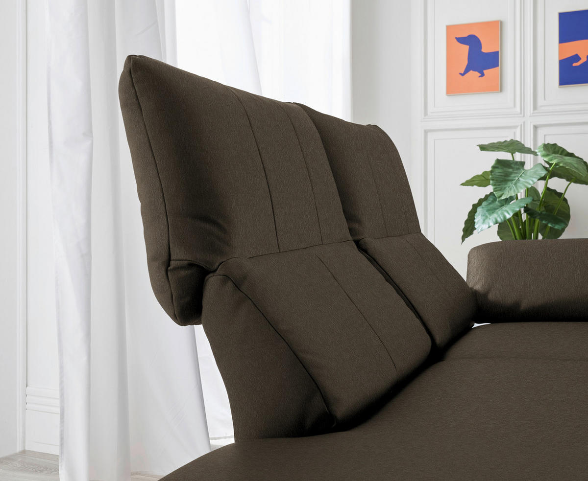 RÉCAMIERE in Echtleder Olivgrün  - Chromfarben/Olivgrün, Design, Leder/Metall (209/85-109/95-16cm) - Dieter Knoll