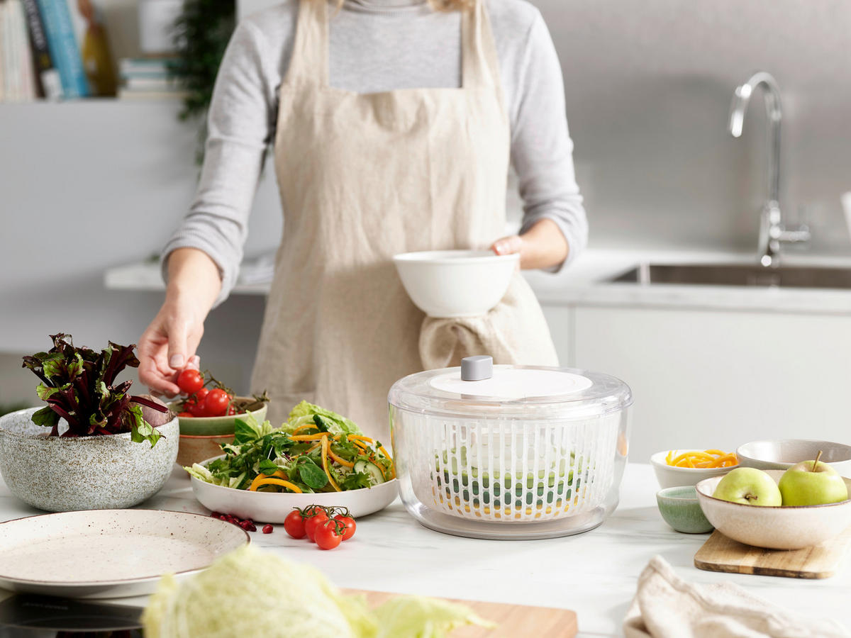 SALATSCHLEUDERSET  - Multicolor, Basics, Kunststoff/Metall (24/24/15,5cm) - Joseph Joseph