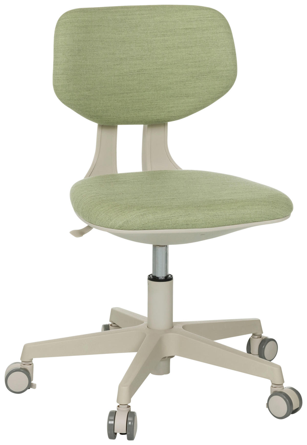 OTOČNÁ ŽIDLE PRO MLÁDEŽ, zelená - krémová/zelená, Moderní, textil/plast (52/70 - 79/52cm) - MID.YOU