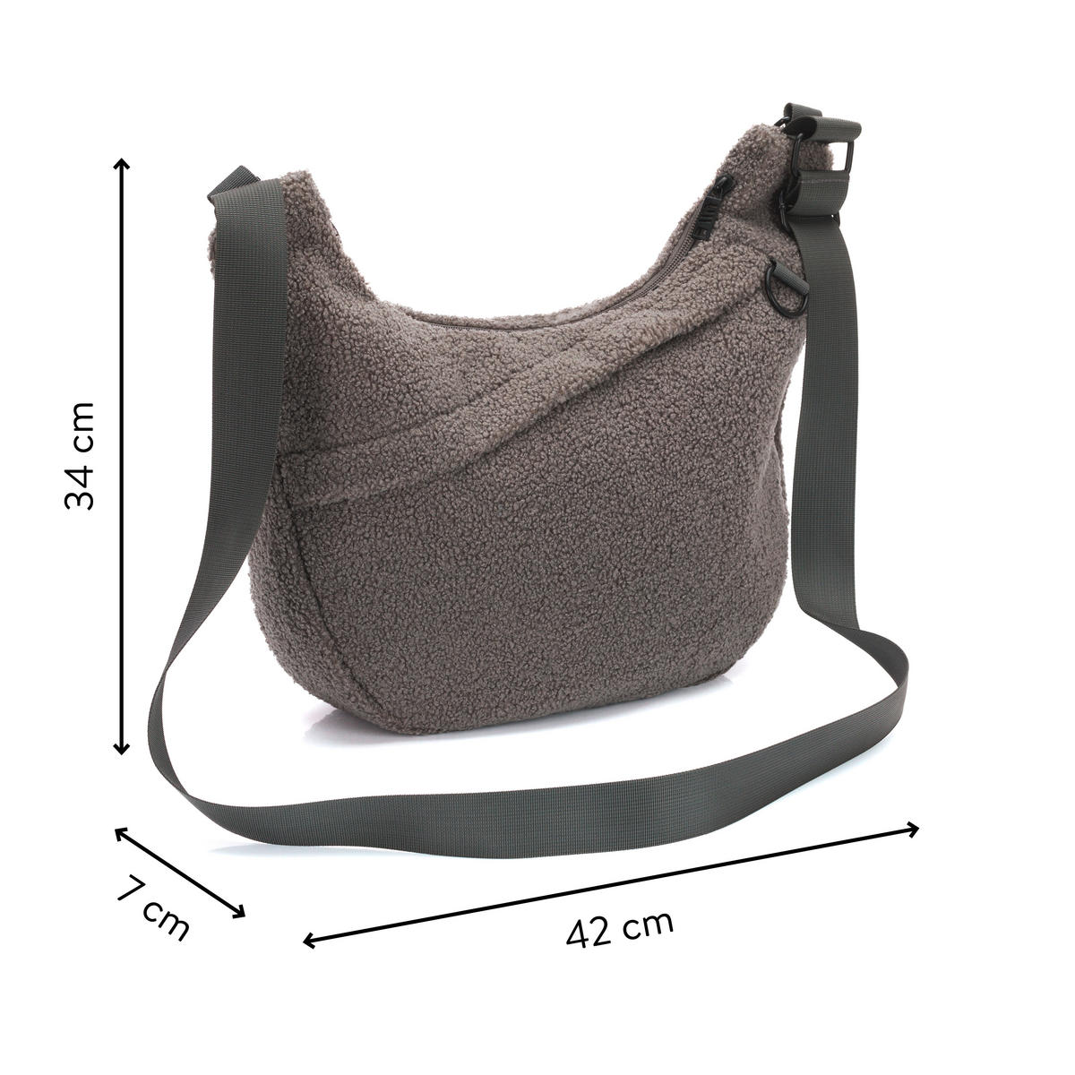 WICKELTASCHE  - Grau, Basics, Textil (42/7/34cm) - Fillikid