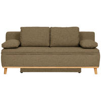 SCHLAFSOFA in Webstoff Hellgrün  - Naturfarben/Hellgrün, KONVENTIONELL, Holz/Textil (203/95/96cm) - Venda