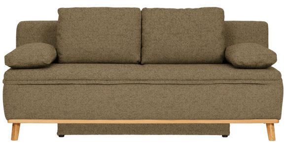 SCHLAFSOFA in Webstoff Hellgrün  - Naturfarben/Hellgrün, KONVENTIONELL, Holz/Textil (203/95/96cm) - Venda