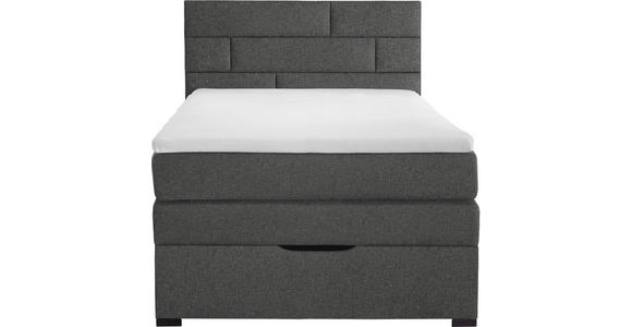 BOXSPRINGBETT 140/200 cm  in Hellgrau  - Wengefarben/Hellgrau, KONVENTIONELL, Textil (140/200cm) - Carryhome