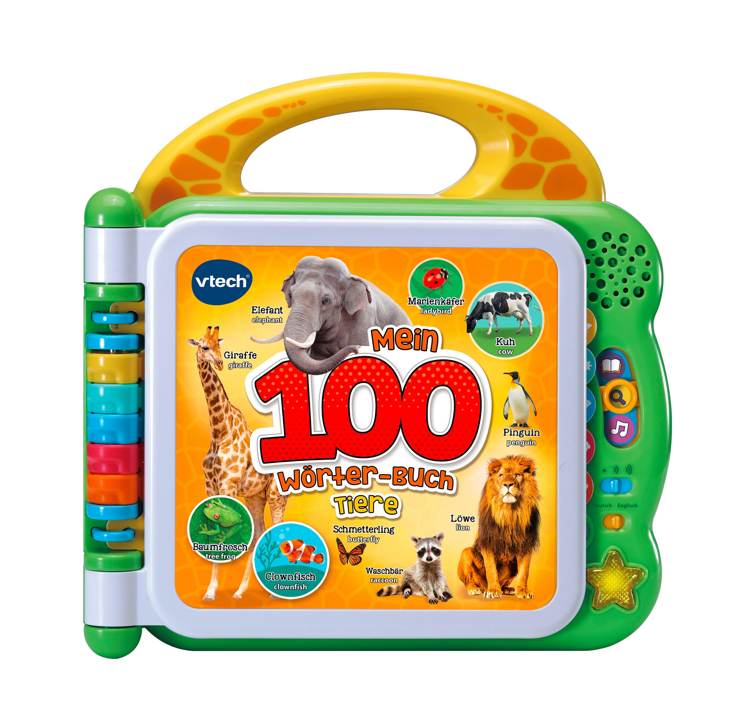 LERNSPIEL Mein 100-Wörter-Buch Tiere  - Multicolor, Basics, Kunststoff (30/27,9/6,5cm) - Vtech