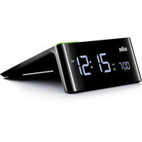 WECKER LED Wecker Schwarz 14/6/15 cm  - Schwarz, Basics, Kunststoff (14/6/15cm) - Braun
