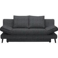 SCHLAFSOFA Anthrazit  - Anthrazit/Schwarz, Design, Textil/Metall (200/85/90cm) - Novel