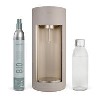 WASSERSPRUDLER GLASSY CLAY  - Creme, Basics, Holzwerkstoff/Kunststoff (18.8/44.4cm) - mysoda