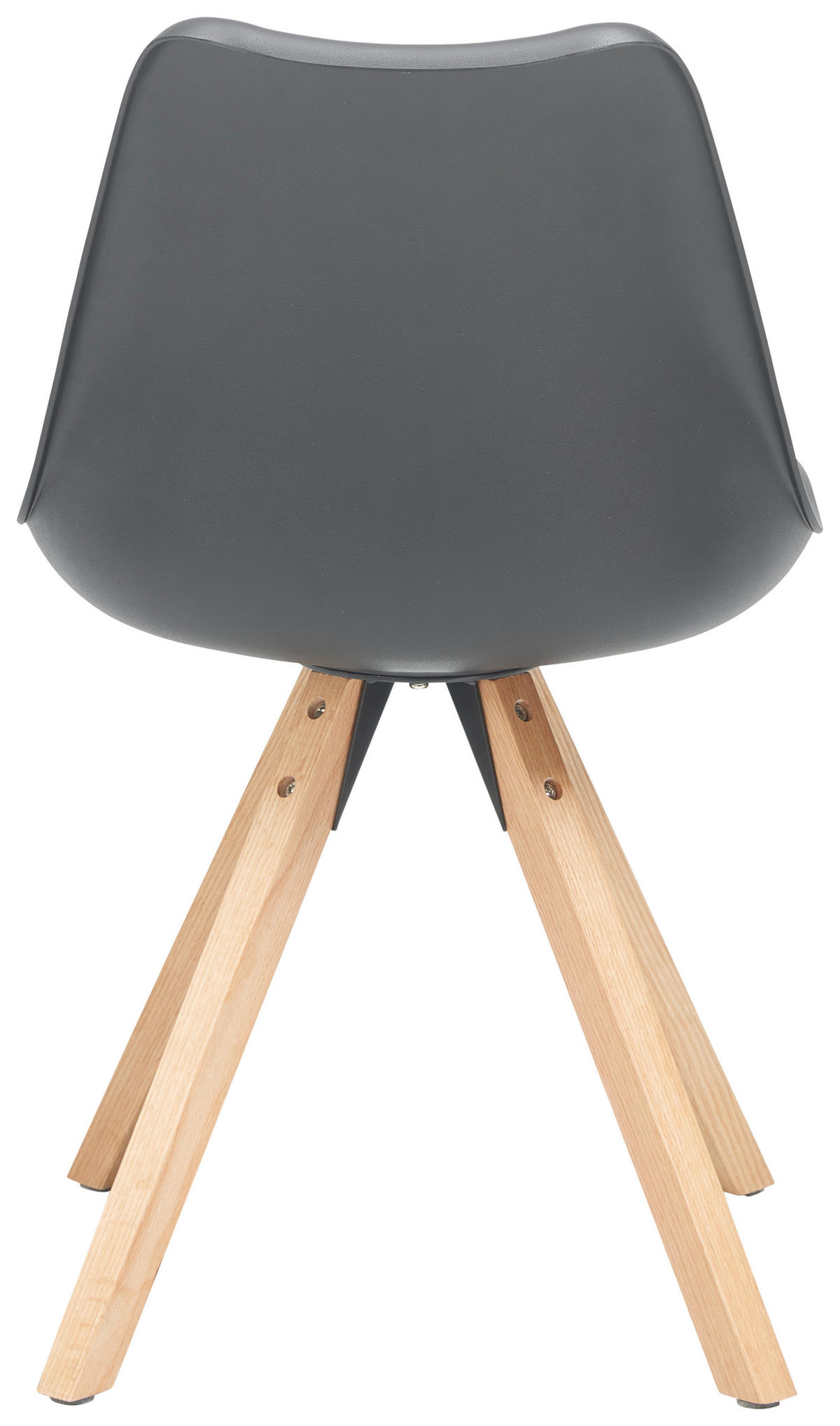 STUHL in Holz, Kunststoff, Textil Schwarz  - Schwarz/Naturfarben, LIFESTYLE, Holz/Kunststoff (48,5/84/55cm) - MID.YOU