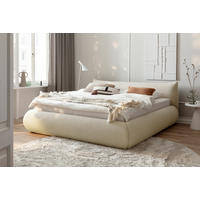 POLSTERBETT Beige 180/200 cm  - Beige/Schwarz, MODERN, Holz/Holzwerkstoff (180/200cm) - MID.YOU