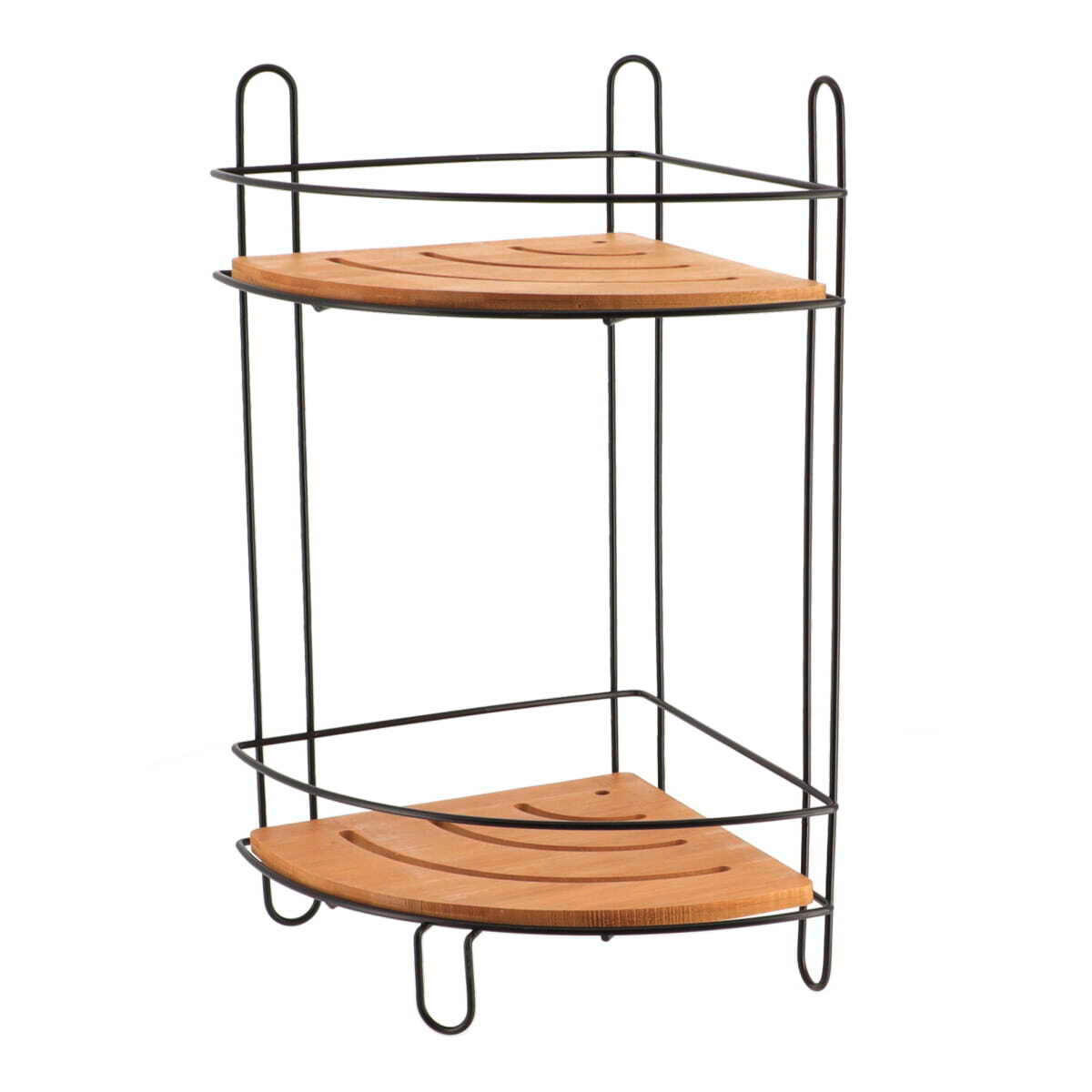 POLICA ZA TUŠ KABINU  drvo, metal  - crna, Osnovno, drvo/metal (19,5/36,5/19,5cm) - Homeware