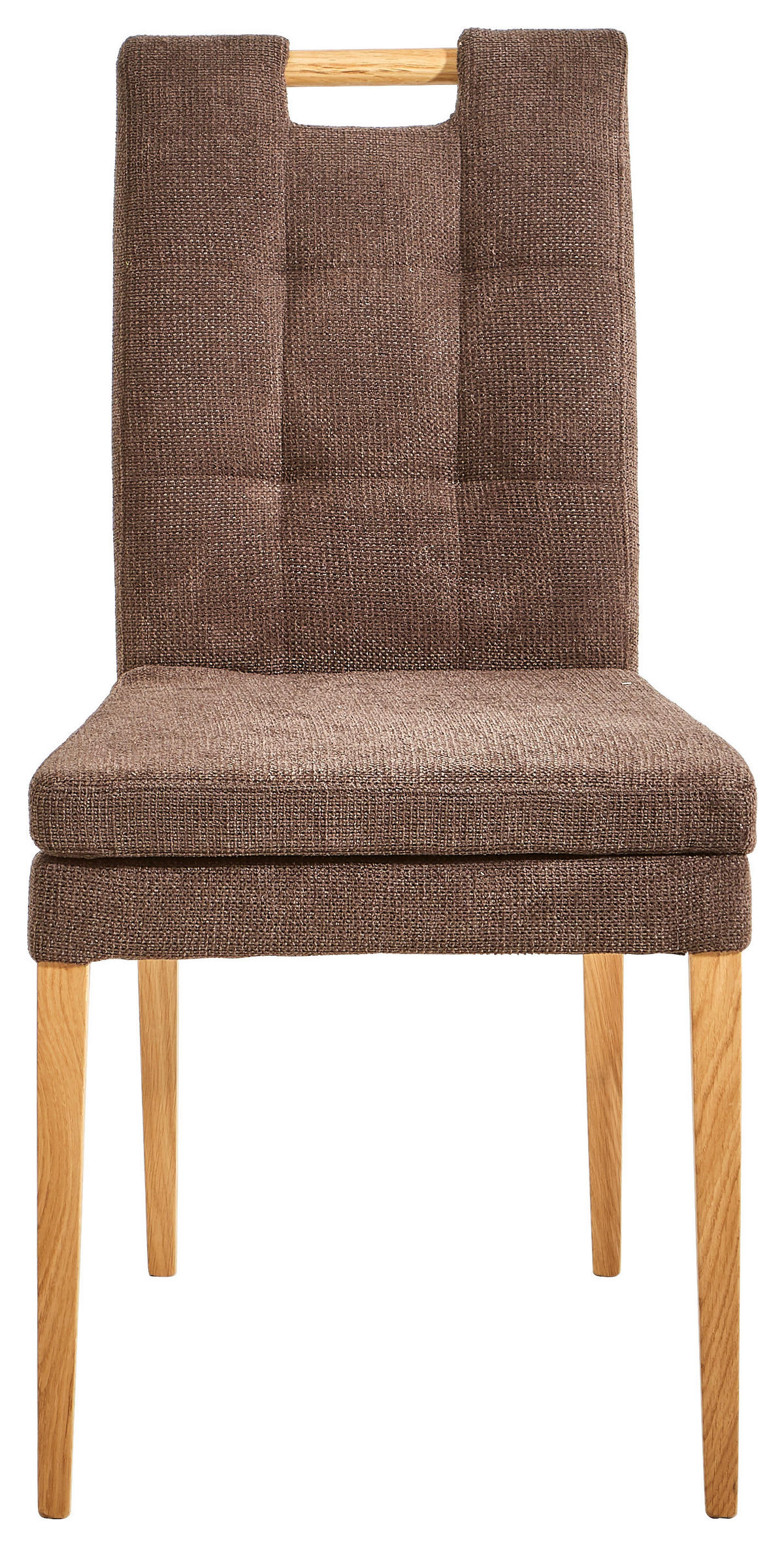SZÉK fa, textil barna, tölgyfa  - barna/tölgyfa, Konventionell, textil/fa (47/91,5/59cm) - Cantus