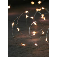 Lichterkette mit 100LED´s 500 cm  - Silberfarben, Basics, Kunststoff/Metall (500cm)
