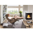 RELAXSESSEL in Leder Graubraun  - Edelstahlfarben/Graubraun, Design, Leder/Metall (75/106/88cm) - Dieter Knoll