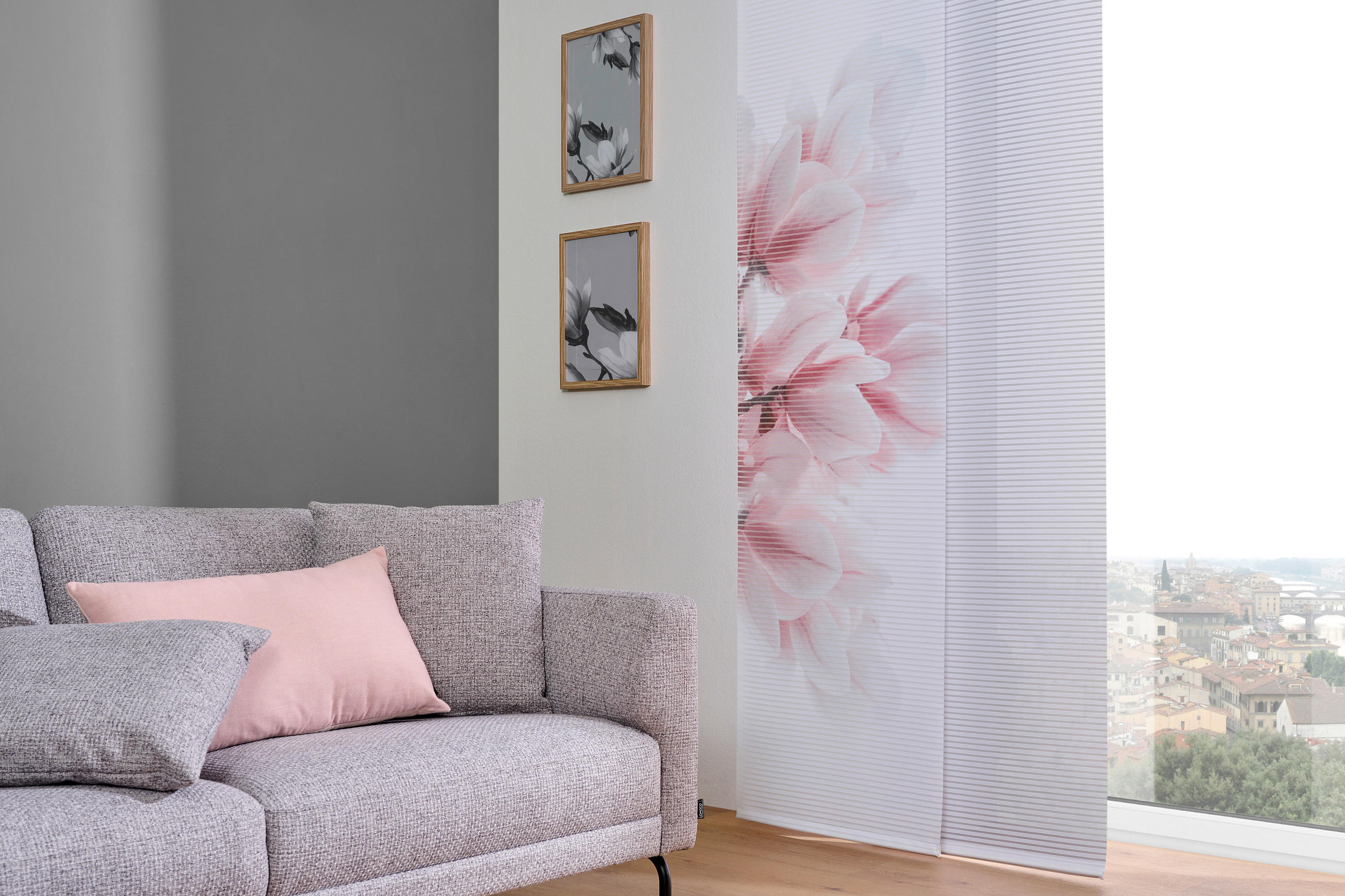 FLÄCHENVORHANG in Rosa  - Rosa, Design, Textil (60/255cm) - Novel