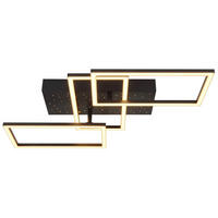 STROPNA LED-SVETILKA   //3000 K/230 V/ - črna/opal, Design, kovina/umetna masa (59/40,5/9,7cm) - Globo