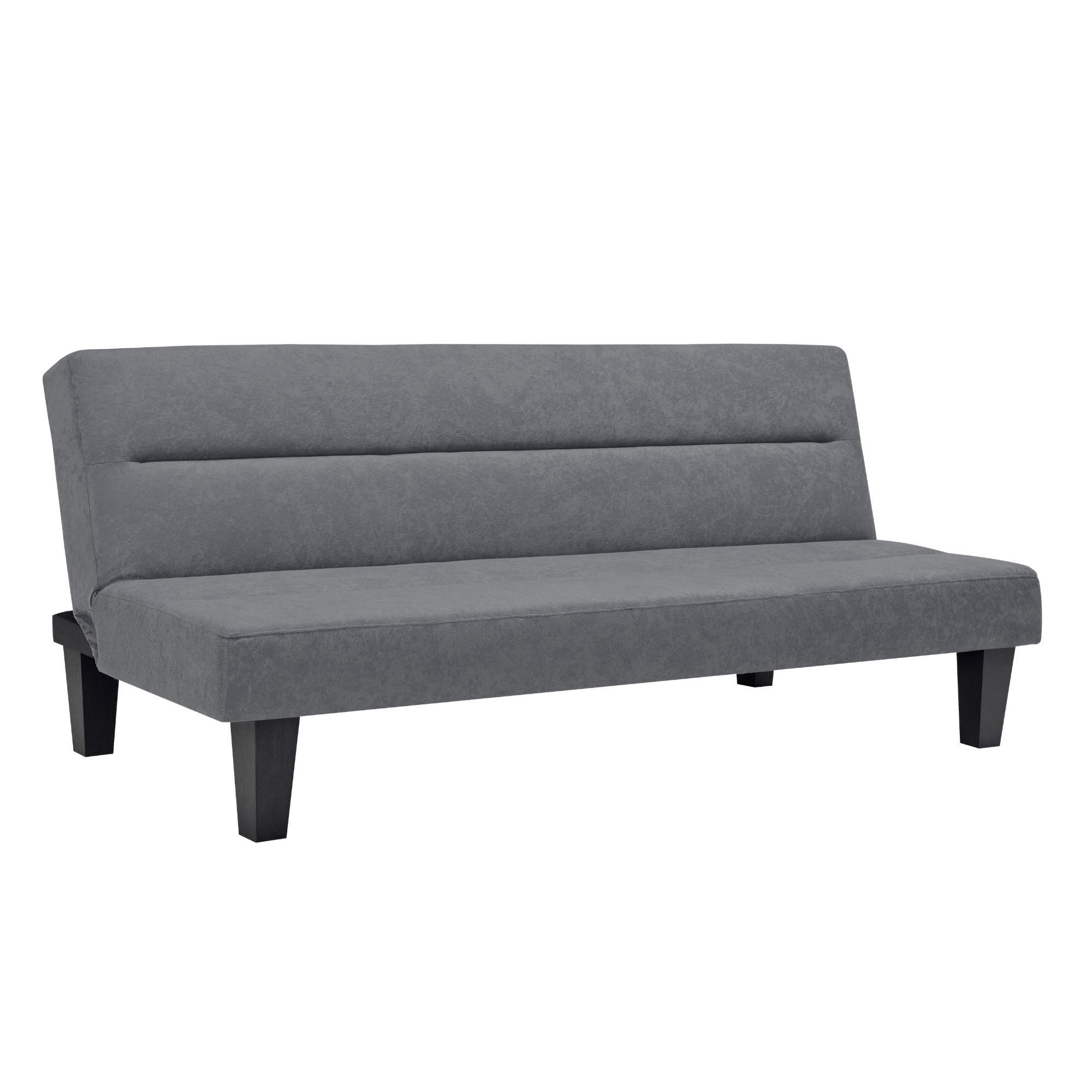 SCHLAFSOFA Kebo  in Anthrazit  - Anthrazit/Schwarz, Design, Textil/Metall (175/73/81cm) - MID.YOU