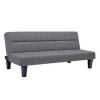 SCHLAFSOFA Kebo  in Anthrazit  - Anthrazit/Schwarz, Design, Textil/Metall (175/73/81cm) - MID.YOU