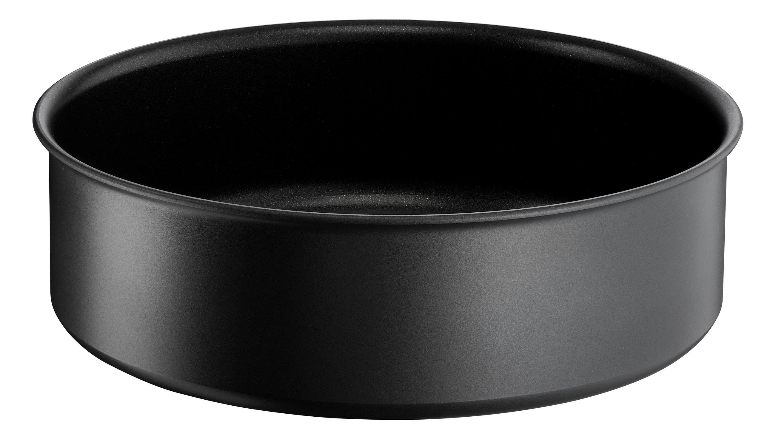 PFANNENSET Ingenio Ultimate Aluminium 10-teilig  - Dunkelgrau, Basics, Glas/Metall (32,5/32,5/24cm) - Tefal