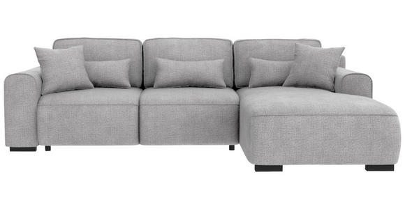 ECKSOFA Hellgrau Chenille  - Hellgrau/Grau, KONVENTIONELL, Kunststoff/Textil (293/205cm) - Carryhome