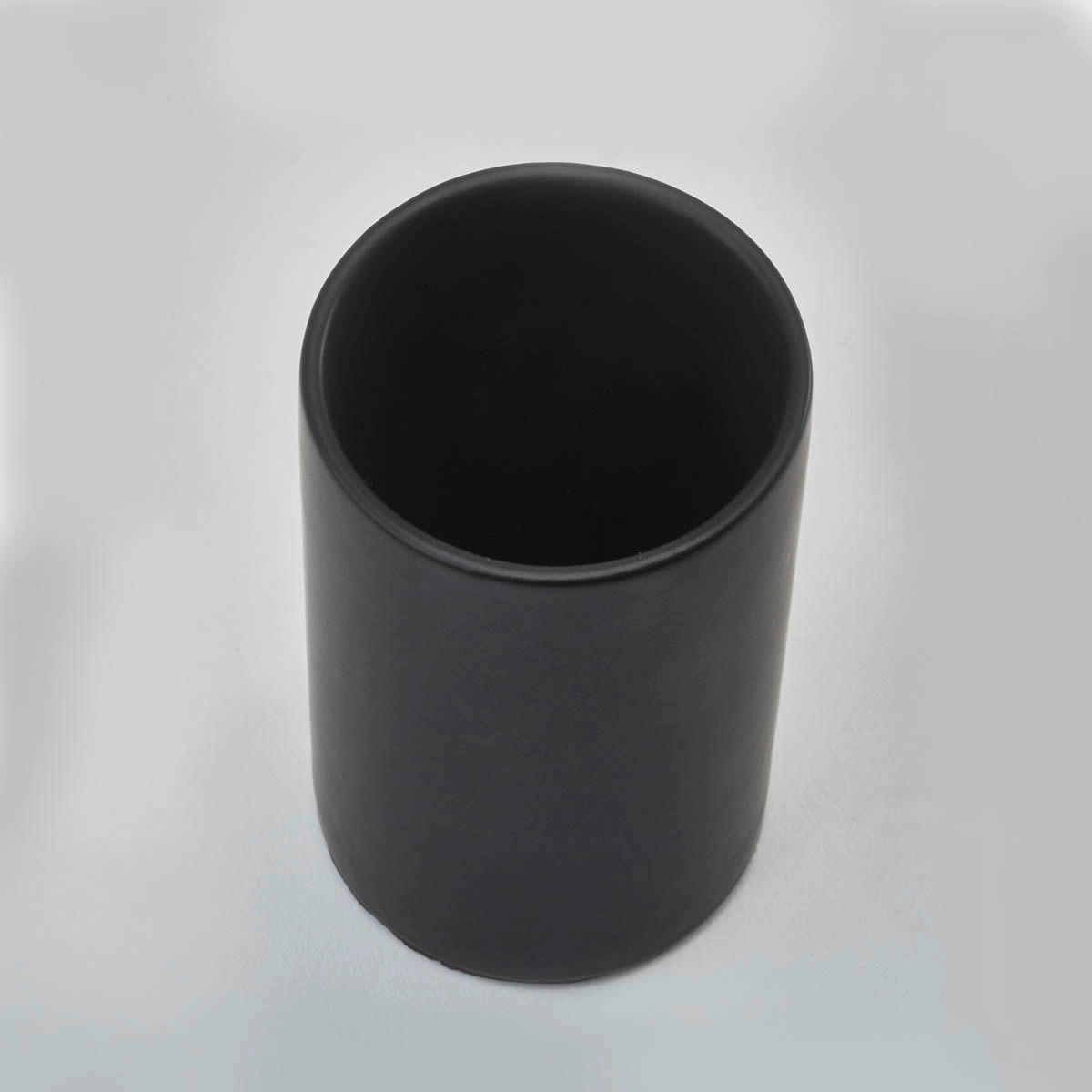 ZAHNBÜRSTENHALTER Forte  - Schwarz, Design, Keramik (7/10.5cm) - Aquanova