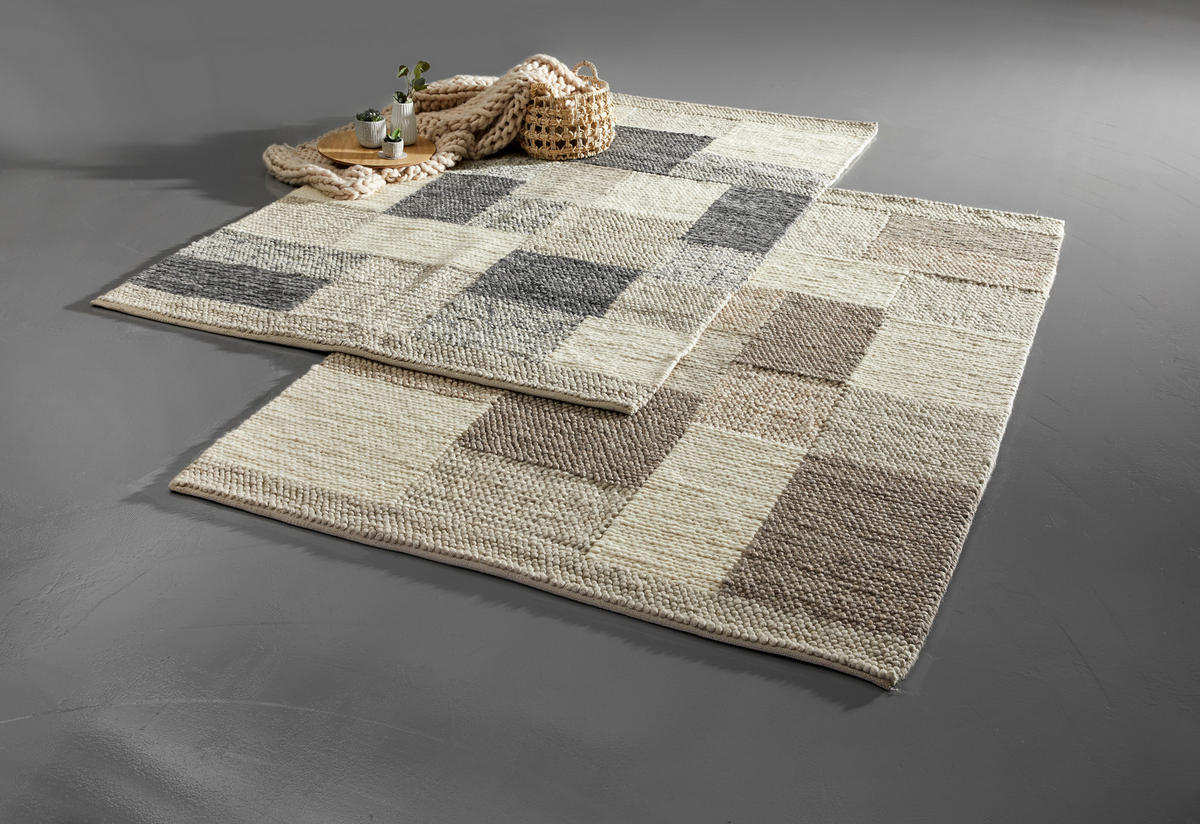 HANDWEBETEPPICH Nordic 160/230 cm Nordic  - Beige/Naturfarben, Lifestyle, Textil (160/230cm) - Linea Natura