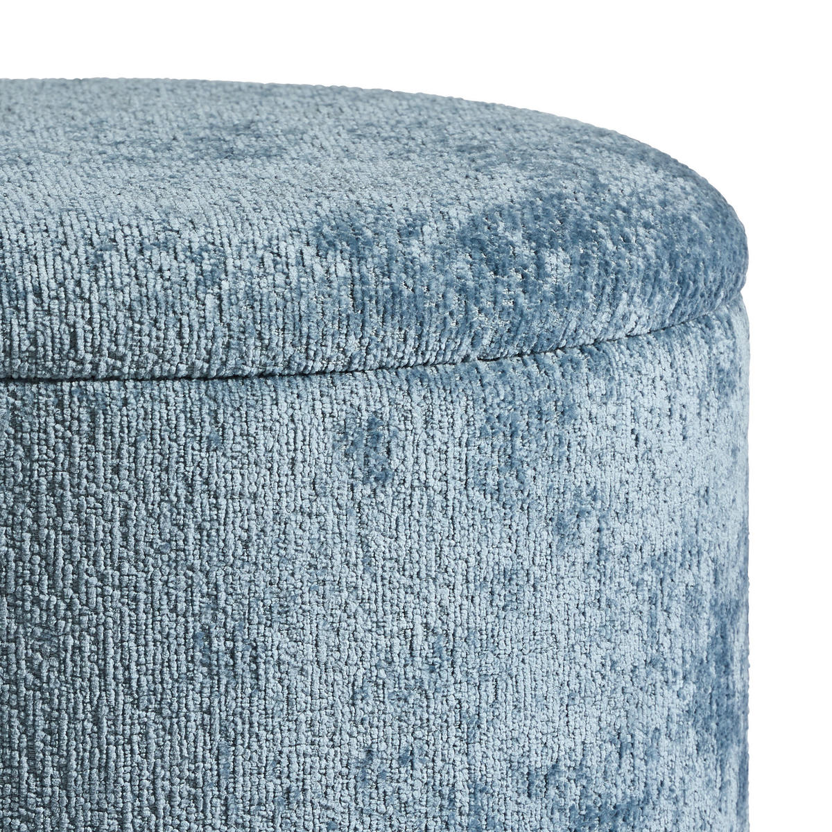 TABURET, kov, textil, kompozitní dřevo, 40/44/40 cm - modrá, Design, kov/kompozitní dřevo (40/44/40cm) - MID.YOU