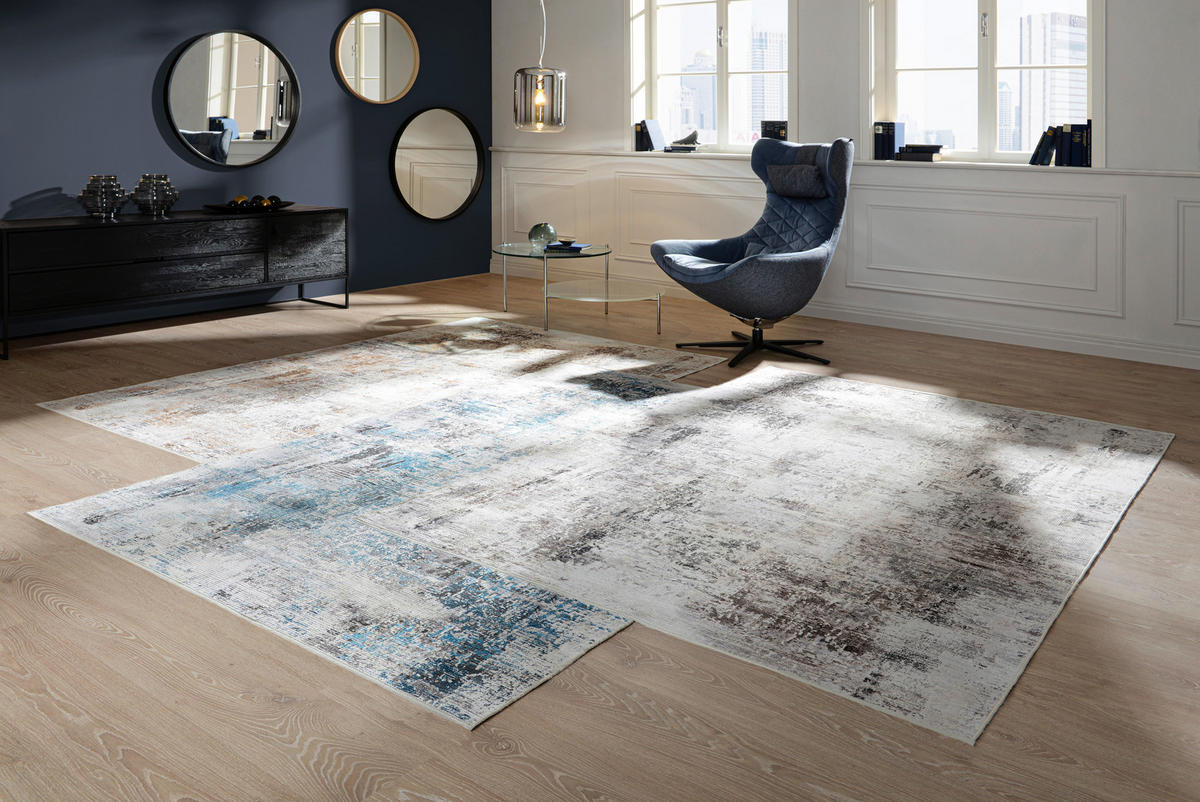 VINTAGE PREPROGA  160/230 cm  potiskano  siva  - siva, Design, tekstil (160/230cm) - Novel