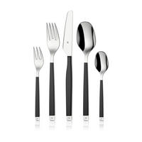 BESTECKSET Emotion 30-teilig Edelstahl  für 6 Personen  - Lavagrau, Basics, Metall (12,5/12,5/25cm) - WMF