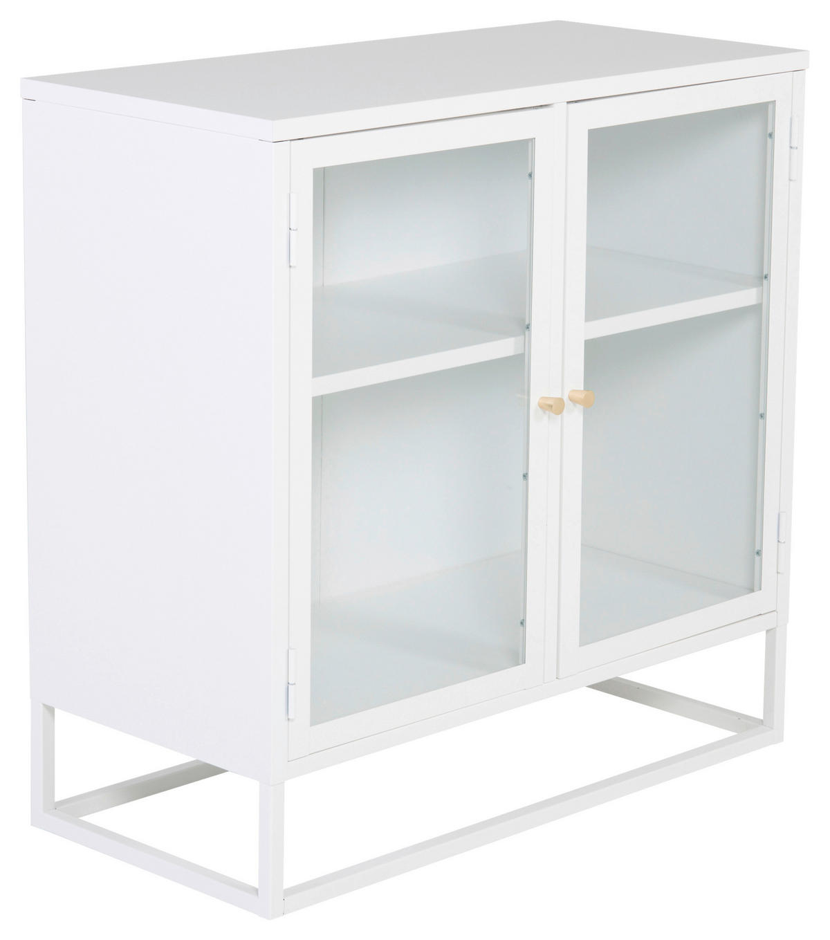 SIDEBOARD  in 85/85/40 cm  - Weiß, Design, Glas/Metall (85/85/40cm) - Livetastic