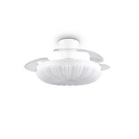 DECKENVENTILATOR - Klar/Weiß, Design, Kunststoff/Metall (106/3.5cm)