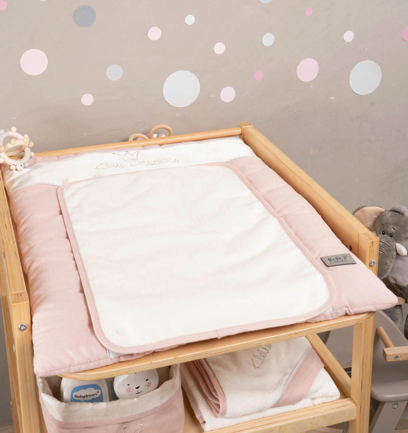 WICKELAUFLAGE - Rosa, Basics, Textil (55/70cm) - Bebe's Collection