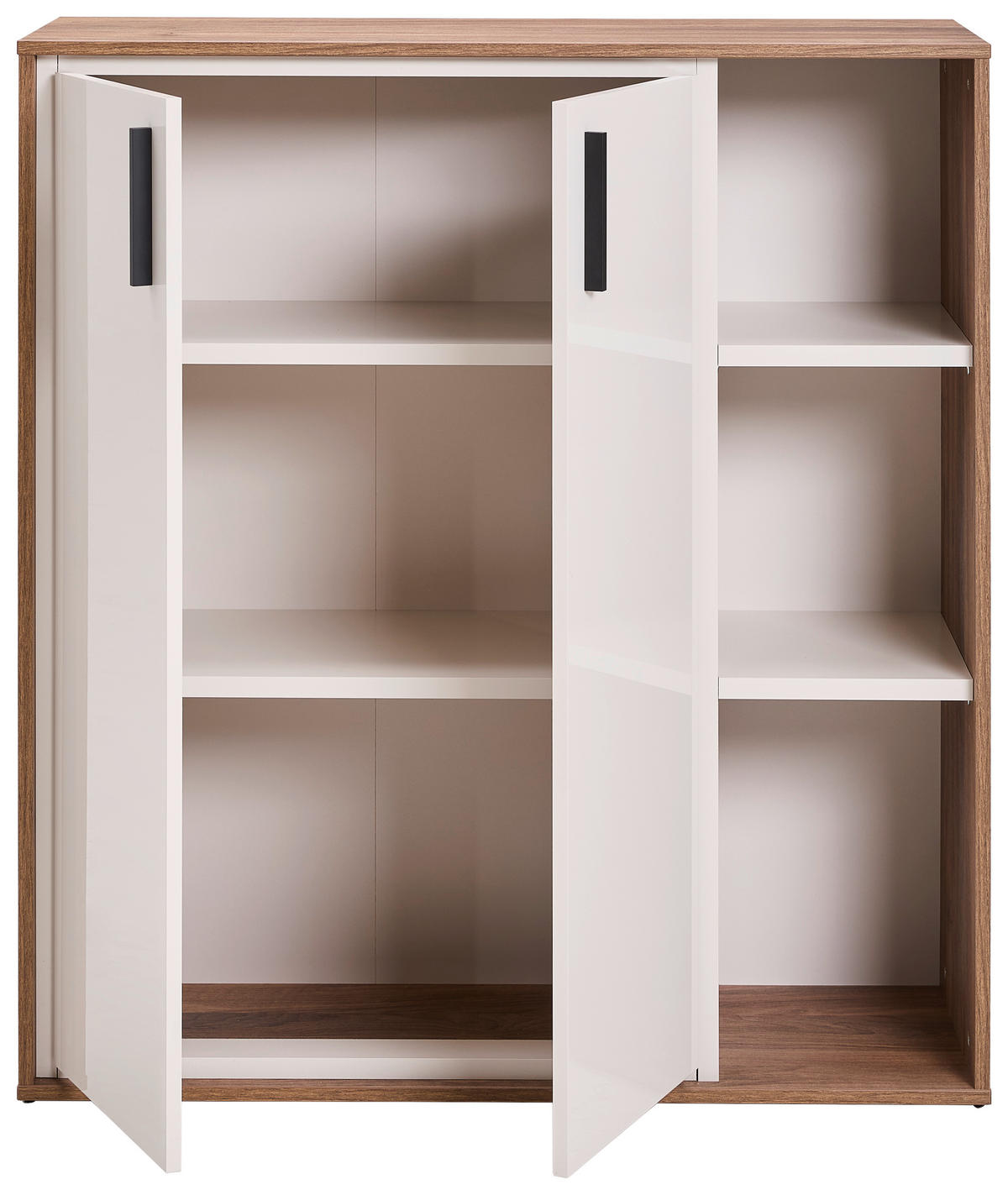 IRATTARTÓ SZEKRÉNY - kasmírszínű/diófa színű, Design, faalapú anyag (102,6/112,4/35,3cm) - Stylife
