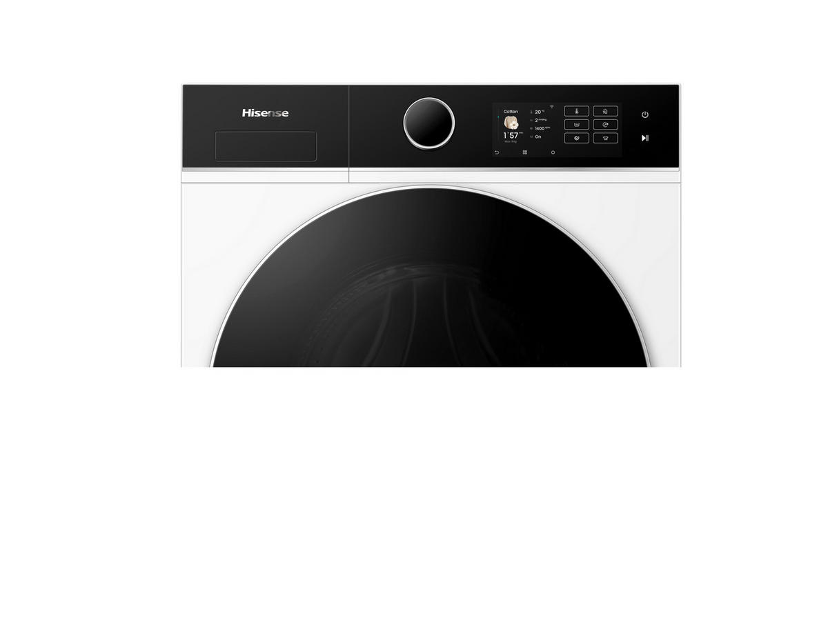 WASCHTROCKNER WD5I8043BWF  - Schwarz/Weiß, Basics, Glas/Kunststoff (59,5/84,5/47cm) - Hisense