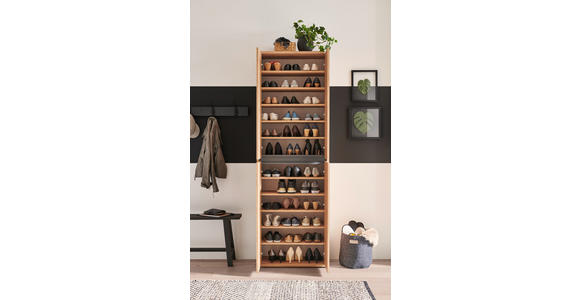 SCHUHSCHRANK 70/210/34 cm - Eichefarben, KONVENTIONELL, Holzwerkstoff (70/210/34cm) - Xora